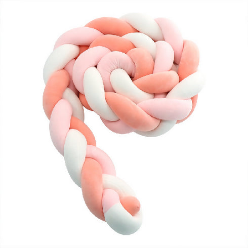 Braided Knit Plush Pillow round Cushion Soft Knot Throw Decor for Couch Sofa Bed Laundry Bag.
